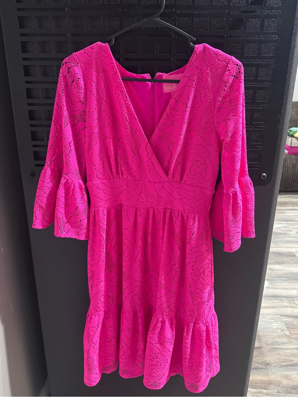 Lilly Pulitzer Hot Pink Lace, Flowy Dress